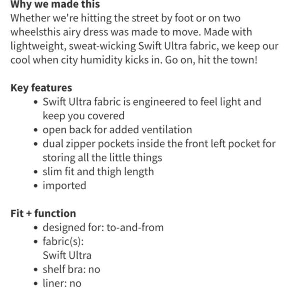 LULULEMON City Summer Dress Floral Sport White Multi Narrow Court Stripe Black 6 - Picture 5 of 17